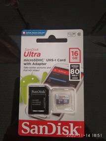 img 18 attached to Карта памяти SanDisk microSDHC 16 ГБ Class 10, UHS-I, R 80 МБ/с, адаптер на SD, зеленый