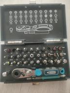 img 1 attached to Screwdriver with interchangeable bits Gross 11365, 33 pcs., silver review by Stanislaw Bieroza ᠌