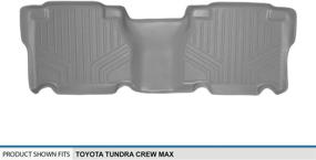 img 2 attached to 🚗 MAXLINER Grey 2nd Row Floor Mats for 2007-2013 Toyota Tundra CrewMax Cab