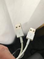img 1 attached to Apple USB (M) to Lightning (M) cable, 1 m, 1 pc, white review by Adam Bronisz ᠌