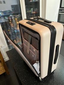 img 8 attached to NINETYGO Light Business Luggage 20" white