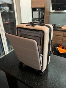 img 6 attached to NINETYGO Light Business Luggage 20" white