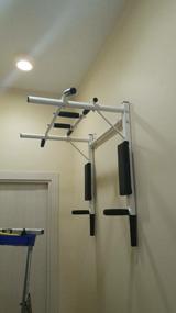 img 5 attached to Horizontal Bar, Parallel Bars 3 grips Absolute Champion Iron body 98 cm black/yellow 10.2 kg