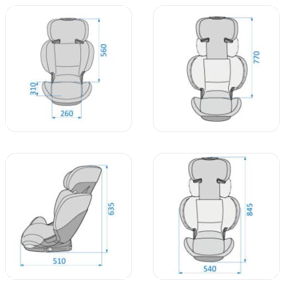 img 4 attached to Car seat group 2/3 (15-36 kg) Maxi-Cosi RodiFix AirProtect, authentic gray