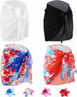 stylish & versatile swim coverups: hazms sarongs for women logo