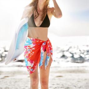 img 1 attached to Stylish & Versatile Swim Coverups: Hazms Sarongs For Women