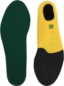 img 4 attached to Зеленые стельки для спортивной обуви с поддержкой свода стопы и амортизацией для женщин размером 11-12,5 и мужчин размером 10-11,5 от Spenco Polysorb Cross Trainer
