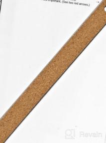 img 5 attached to Breman 18 Inch Stainless Steel Precision Ruler With Metric And Imperial Measurement - Durable Cork Back And Flexible Design