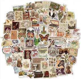img 4 attached to QTL Vintage Stickers 150Pcs Retro Stickers For Water Bottles Laptop Vintage Stickers For Scrapbooking Waterproof Vinyl Stickers Pack