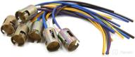 🚘 enhance your car's lighting system with uxcell 6pcs car 1157 turn signal light wiring harness socket connector логотип