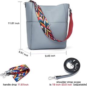 img 3 attached to BROMEN Handbags Designer Shoulder Crossbody Women's Handbags & Wallets ~ Hobo Bags