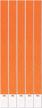 100 piece neon orange tyvek wristbands for parties, events, and halloween - durable vip supplies with 0.75" x 10" size by beistle logo