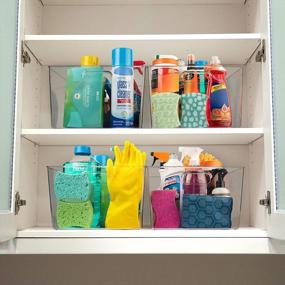 img 3 attached to ClearSpace Plastic Storage Bins – XL 8 Pack Perfect Kitchen Organization Or Pantry Storage – Fridge Organizer, Pantry Organization And Storage Bins, Cabinet Organizers