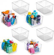 пластиковые контейнеры для хранения clearspace — xl, 8 шт. в упаковке идеальная организация кухни или кладовая — органайзер для холодильника, организация кладовой и ящики для хранения, органайзеры для шкафов логотип