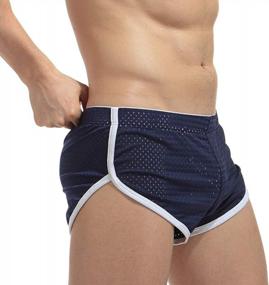 img 3 attached to Sandbank Men'S Sports Casual Shorts Lounge Bottoms Low Waist Breathable Under Shorts