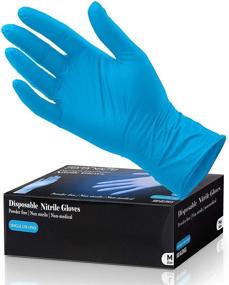 img 4 attached to 🧤 100 Pcs Soft Industrial Gloves - Nitrile and Vinyl Blend Disposable Gloves, Powder-Free, Latex-Free Protective Gloves, Comfortable and Gentle, Size Small - SereneLife SLGLVNIT100SM