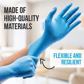 img 3 attached to 🧤 100 Pcs Soft Industrial Gloves - Nitrile and Vinyl Blend Disposable Gloves, Powder-Free, Latex-Free Protective Gloves, Comfortable and Gentle, Size Small - SereneLife SLGLVNIT100SM