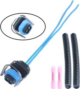 img 4 attached to High-Performance Diesel 2 Wire Injector Connector Pigtail 🚀 Harness for Ford/GM Diesel Trucks - Enhance Your Engine's Efficiency!