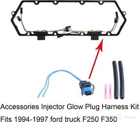 img 1 attached to High-Performance Diesel 2 Wire Injector Connector Pigtail 🚀 Harness for Ford/GM Diesel Trucks - Enhance Your Engine's Efficiency!