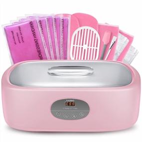 img 4 attached to Ejiubas Paraffin Wax Warmer: 5000ML Hand & Feet Machine With 20Min Fast Meltdown & Moisturizing Kit Pink For Christmas