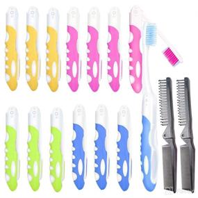 img 4 attached to 🦷 Convenient Foldable Toothbrush for Portable Sensitive Toiletries