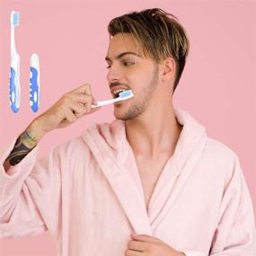 img 1 attached to 🦷 Convenient Foldable Toothbrush for Portable Sensitive Toiletries