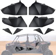 starknightmt rzr aluminum lower door inserts panels - designed for polaris rzr xp 4 1000, xp 4 turbo, 4 900, and s4 1000 - improves accessibility and style logo