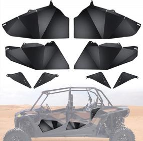 img 4 attached to StarknightMT RZR Aluminum Lower Door Inserts Panels - Designed For Polaris RZR XP 4 1000, XP 4 Turbo, 4 900, And S4 1000 - Improves Accessibility And Style