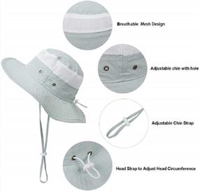 img 1 attached to Keep Your Child Safe In The Sun With Muryobao Toddler Sun Hat - Perfect For Beach, Fishing, And More!