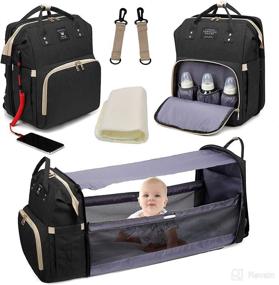 img 4 attached to Backpack Changing Multifunctional Waterproof Sunshade，Built Diapering best: Diaper Bags