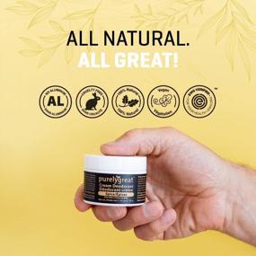 img 2 attached to 🌱 Purelygreat All Natural Men's Deodorant - Aluminum-Free, Long Lasting Cream, EWG Verified, Vegan, Cruelty-Free - Spice Fragrance, No Parabens