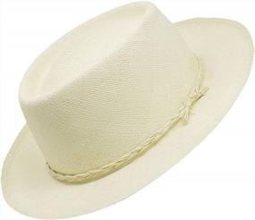 img 4 attached to Men'S Wide Brim Panama Hat - Summer Straw Hat For Men & Women