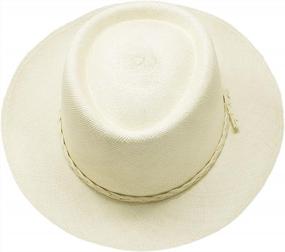 img 2 attached to Men'S Wide Brim Panama Hat - Summer Straw Hat For Men & Women