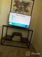 img 1 attached to Rustic Brown Entertainment Center TV Console Table With 3 Tier Storage Shelves And Metal Frame For Living Room - YOUDENOVA Industrial TV Stand For TV Up To 65 Inch And 55 Inch review by Andy Tran