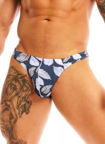 img 4 attached to Men'S Sexy Printed Bikini Briefs: Summer Thong Underwear For Bathing