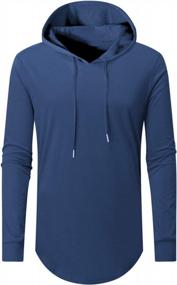 img 2 attached to Men'S Longline Pullover Hoodies Shirts By Aiyino - Hipster Hip Hop Short/Long Sleeve