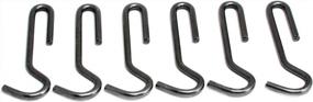 img 1 attached to Organize Your Kitchen With Enclume'S Set Of 6 Straight Pot Hooks For Pot Racks - Hammered Steel Small