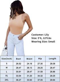 img 1 attached to Womens Sleeveless Halter Bodysuits Leotard Women's Clothing ~ Lingerie, Sleep & Lounge