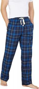 img 3 attached to Mens Plaid Cotton Pajama Lounge Pants - HiddenValor Brand