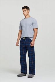 img 1 attached to Mens Plaid Cotton Pajama Lounge Pants - HiddenValor Brand