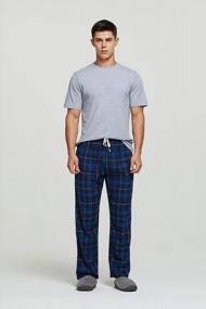 img 2 attached to Mens Plaid Cotton Pajama Lounge Pants - HiddenValor Brand