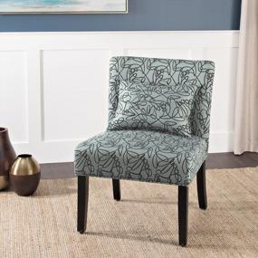 img 3 attached to ГлавнаяPop Parker Accent Chair with Pillow, Teal Swirl