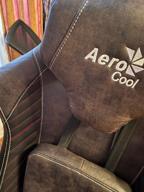 img 1 attached to Gaming chair AeroCool Baron, upholstery: imitation leather/textile, color: steel blue review by Adam Kotula ᠌