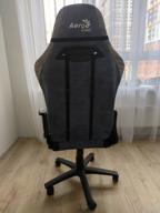 img 2 attached to Gaming chair AeroCool Baron, upholstery: imitation leather/textile, color: steel blue review by Danuta Mastalerz (De ᠌