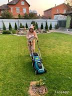 img 1 attached to Electric lawn mower Makita ELM3320, 1200 W, 33 cm review by Bogomil Stratev ᠌