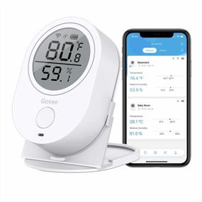 img 4 attached to Govee Wireless WiFi Temperature Humidity Monitor: Digital Indoor Hygrometer Thermometer with App Alerts, Smart Sensor Humidity Gauge for Home, Pet, Garage, Cropper, Greenhouse - H5051(Not Compatible with 5G WiFi)