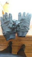 img 1 attached to Winter Warm Fleece Gloves - Anti-Slip, Windproof, Waterproof, Touch Screen - Black review by Ada Jankowska ᠌