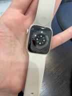 img 1 attached to Smart watch Apple Watch Series 8 41 mm Aluminum Case, starlight Sport Band review by Celina Wilk ᠌