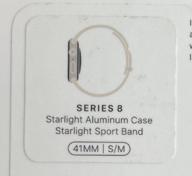 img 1 attached to Smart watch Apple Watch Series 8 41 mm Aluminum Case, starlight Sport Band review by Mateusz Banasiuk ᠌