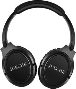 img 3 attached to JUECHE D10 Bluetooth Headphones: 50H Playtime Over Ear, HiFi Stereo Sound, Deep Bass Wireless Headset with TF Card, FM Radio, Microphone - Perfect for Cell Phones, Travel, Work, TV, PC, Online Class, Teens, and Adults